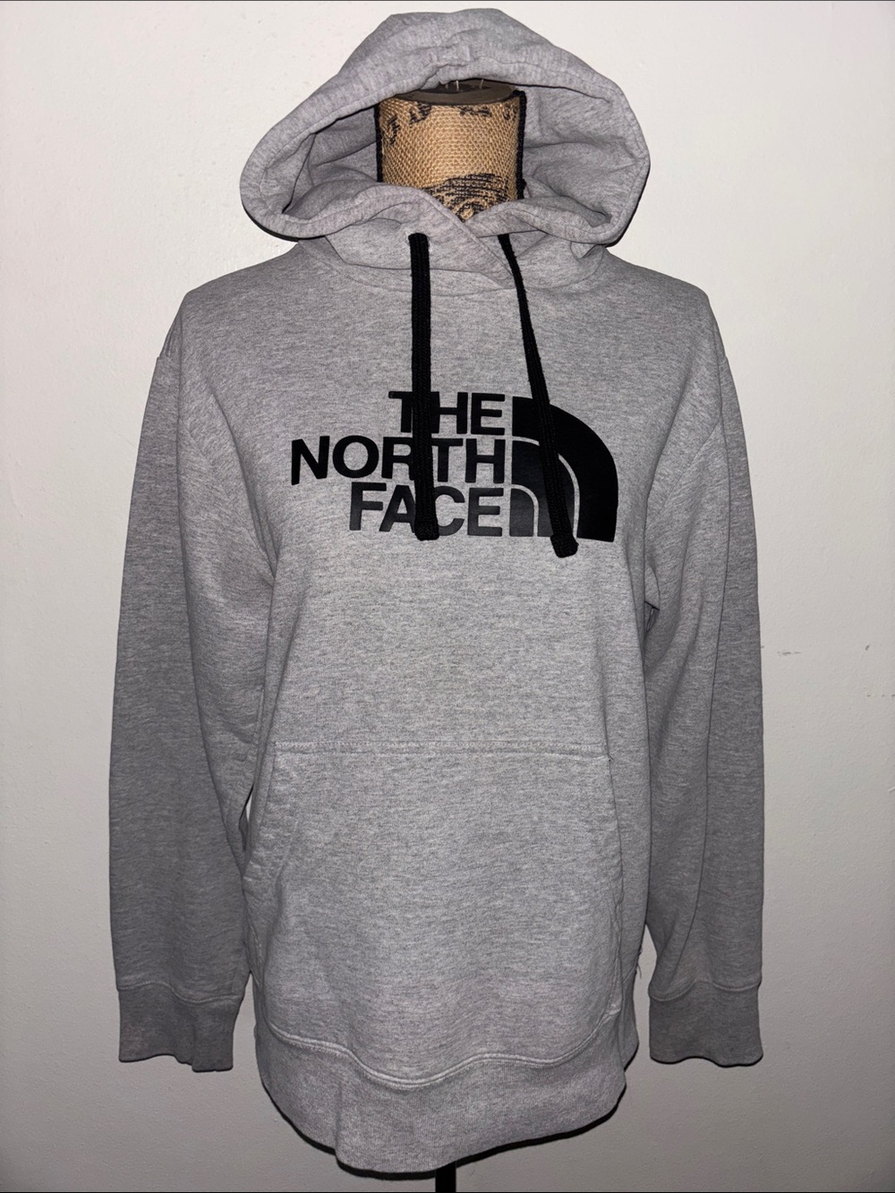 The North Face Sz S/P Women’s Gray Pullover Hoodie with Black Logo